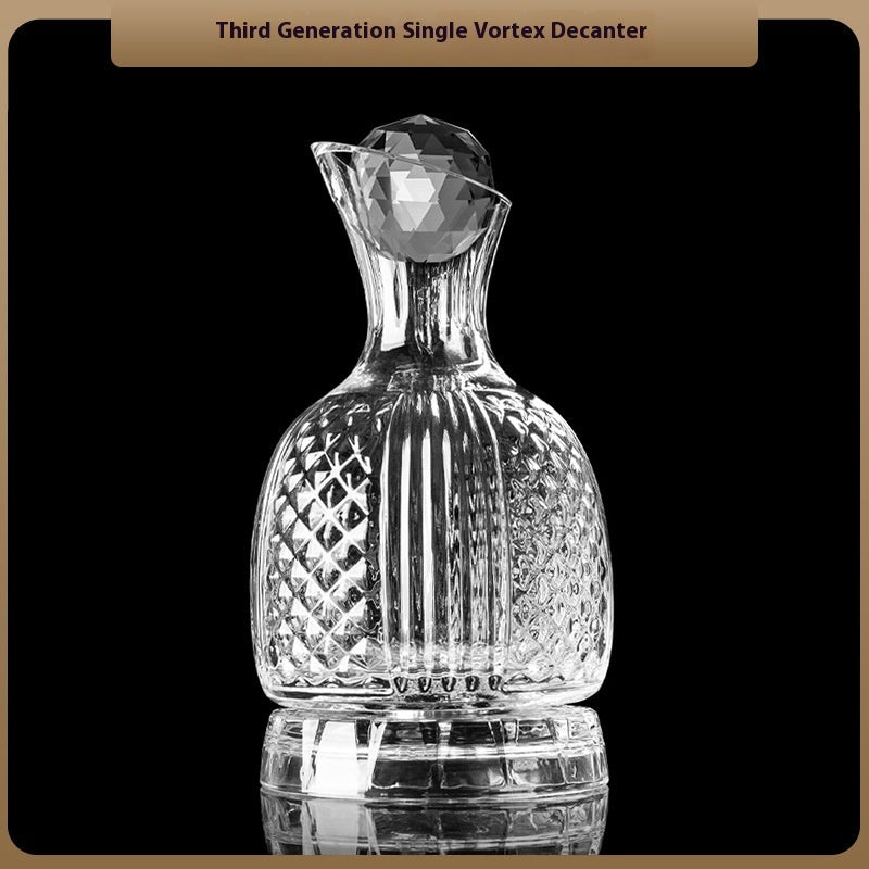 Crystal Spiral Breathing Wine Decanter Burgundy Red Wine Goblet Suit
