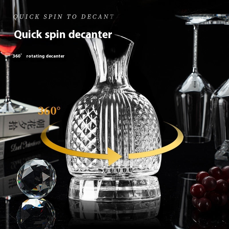 Crystal Spiral Breathing Wine Decanter Burgundy Red Wine Goblet Suit